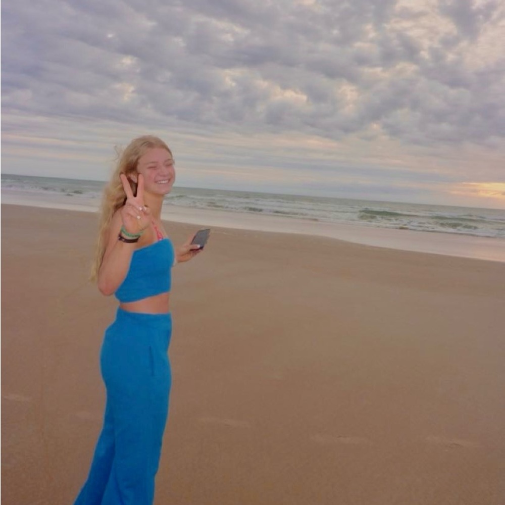 Blue Women's Pants & Jumpsuit Set